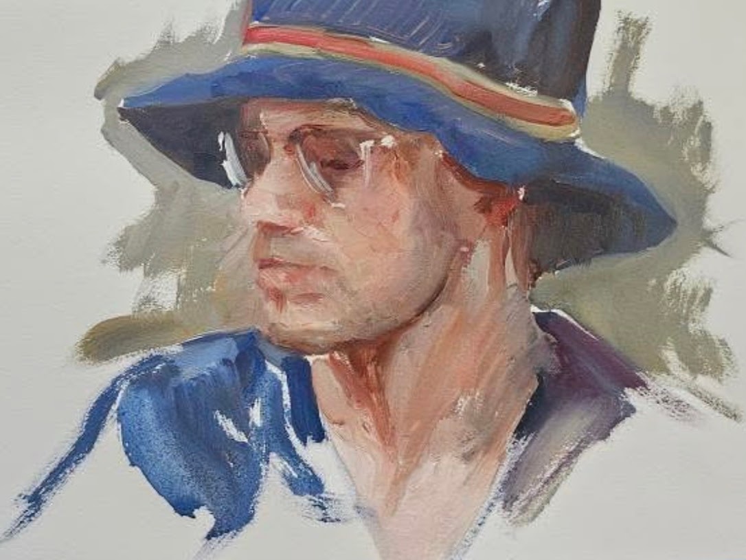A painting of Mr. Schepp by his friend Emmanuel Francisco Navarro Pizarro.